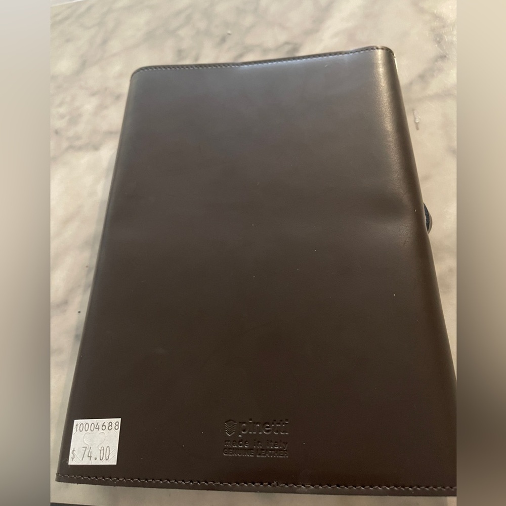 Pinetti Italian Leather Notebook New in Box - Picture 4 of 4